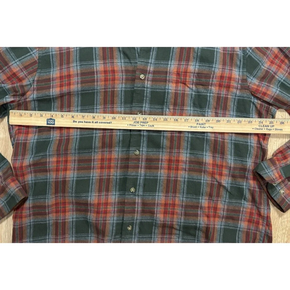 Iron Maiden Upcycled Plaid Flannel Button Up Shirt Rock Band Men’s Size XL - Picture 7 of 9